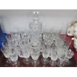 Edinburgh and Other Drinking Glasses, Whiskey decanter:- One Tray.