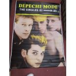 Pop Music, Depeche Mode, Subway advertising poster for the singles 81-85, approx 154 x 104cm.