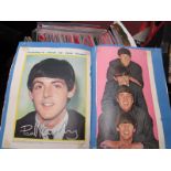 The Beatles, Scrapbooks containing press cuttings, images, etc. approx 34:- One Box