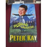 Peter Kay Autograph, blue pen signed (unverified) on a copy of his biography 'The Sound of