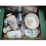 Old Hall Tea Service (Stainless), Regal ware, vases, etc:- One Box.