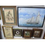 Anderton Mersey, Pilot Schooner No 4, oil painting, signed and dated '81 29 x 39.5cm. Pears Soap