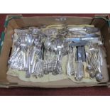 A Mixed Lot of Assorted Plated Cutlery, including part sets :- One Box