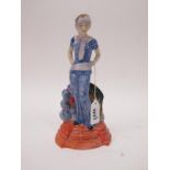 A Peggy Davies Figure 'Charlie', modelled by John Michael, 23.5cm high.