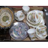 Paragon 'The Old Mill Stream' Tea Service, of twenty one pieces (some damages), Comport collectors