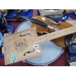 Blues Box Guitar, violin (Chinese) Remo Weather King Drum. (3)
