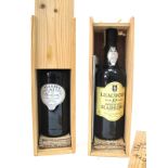 Wines - Blandy's 10 Year Old Madeira, 750ml., 19% Vol., presentation boxed; Leacock's Madeira 10