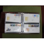 Fifty Four G.B FDC 's 1998 - 2000, in good condition plus £40 of mint decimal stamps.