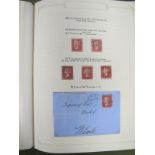 G.B Collection of Line Engraved Perf 1d and 2d Stamps and Covers, includes 1d Stars, 1858 issue