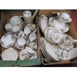 Avondale, Indian Tree, Haviland, Johnson and other Table China:- Two Boxes.