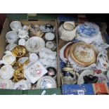 A Sadler Ginger Jar-Cover, Wedgwood jar-cover, German stein, etc:- Two Boxes.