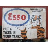 Esso Wall Sign, (Put a Tiger in Your Tank), 50 x 69.