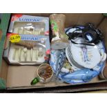 Lurpak Toast Racks, glass fish, Ricoh KR-10 camera, mineral egg, etc:- One Box.