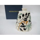 A Moorcroft Pottery Vase, painted with the 'Parsley' design by Emma Bossons, of sloping conical