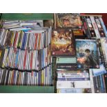 Classical CDs, Vivaldi,Beethoven, etc DVDs Spartacus Gladiator:- Two Boxes.