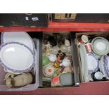 Wood-Sons Part Dinner Service, China, glassware, etc:- Three Boxes.