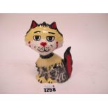 Lorna Bailey - Shaggy the Cat, 12.5cm high.