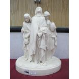 A Mid XIX Century Parian Figure Group of 'The Three Marys', (Mary of Cleopas, Mary Magdalene and