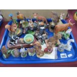 Border Fine Art Figures (20), one other, pottery robin:- One Tray