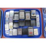 Zippo Lighters American Themes, to include Harley Davidson, KSC Florida, U.S.S Forrestal, U.S.S