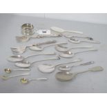 A Collection of Assorted Hallmarked Silver and Other Tea and Other Spoons, including Thomas