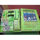 A Boxed Subbuteo Continental Club Edition Table Soccer Set, to include cloth pitch, goals, ball,