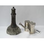 Serpentine Lighthouse Upon Rock, 14.5cm high, Culinary Concepts salt and pepper pots as watering