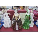 Four Coalport Limited Edition Figures - House of York 14/500, House of Stuart 198/500, House of