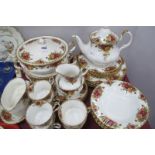 Royal Albert 'Old Country Roses' Dinner Ware, of approximately thirty five pieces, including teapot,