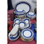 Spode 'Craven' Dinner Service, including two oval meat plates, two tureens and covers, six dinner,