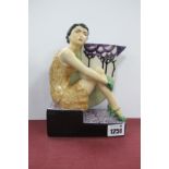 Peggy Davies 'Back in Time' Figurine, an artist original colourway 1/1 by Victoria Bourne, 19cm