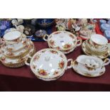 Royal Albert 'Old Country Roses' Dinnerware, comprising, two tureens and covers, six dinner plates,