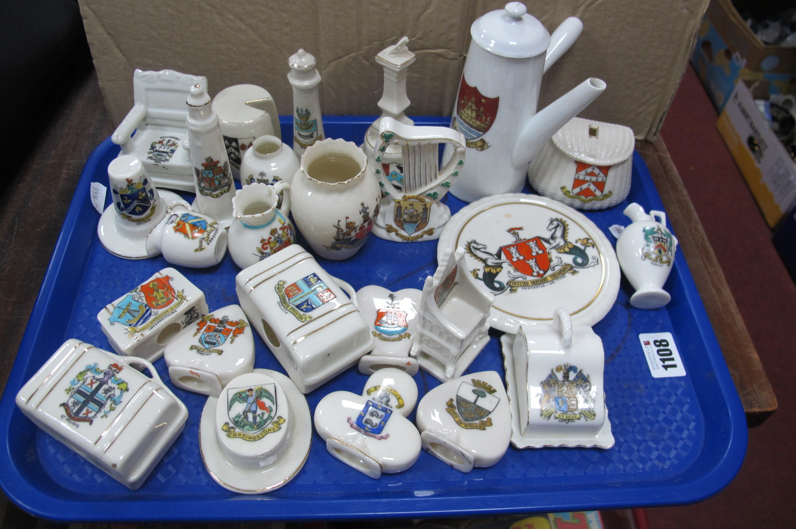 A Collection of Assorted Crested Ware, including Victoria China, Willow Art, Arcadian, W. H Goss