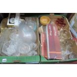 Glassware, Japanese tea service, etc:- Two Boxes.