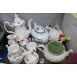 Richond Rose Time Coffee Service, of fifteen pieces, teapots, Royal Albert June, Cravendale,