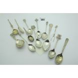 A Small Collection of Royal Commemorative, Souvenir and Other Hallmarked Silver and Plated Spoons,