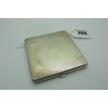 A Hallmarked Silver Powder Compact, Birmingham 1947, inscribed "5th June 1950", of square form,