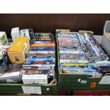 A Portal DAB Radio, two way radio, stylophone, blue tooth car kit, dvds, cds, etc:- Two Boxes