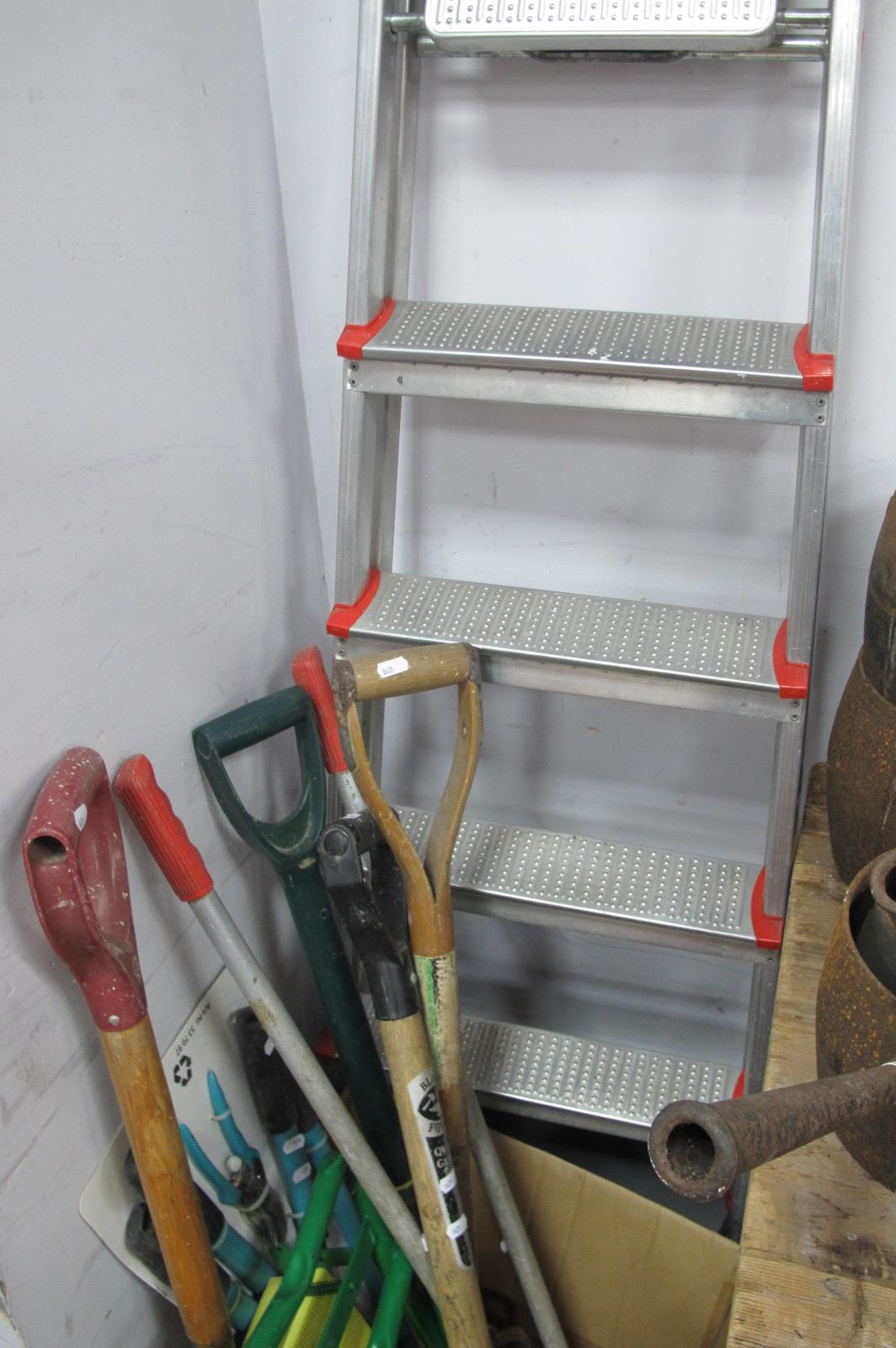 Fork, Spade, Edge Trimmer's, aluminium step ladders,