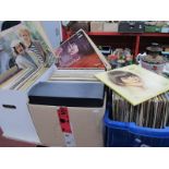 A Large Quantity of LPs in Three Boxes, artists include Beach Boys, Elvis Presley, Rod Stewart,