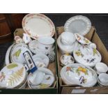 Royal Worcester 'Evesham' Pottery - casserole, flan and other dishes, ramekins, cake knife etc,