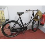 B.S.A Ladies Bicycle, circa early XX Century, with pump,