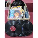 Approximately One Hundred and Fifty 7" Singles, and a small amount of 78 rpm shellac discs. The