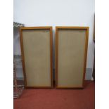 A Pair of Tannoy Chatsworth Speakers, circa 1970, 33" high x 15½" wide x 10½" deep, these come