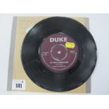 A Super Rare Original Release by The Paragons - Left With A Broken Heart/Got To Get Away, (Duke DU-