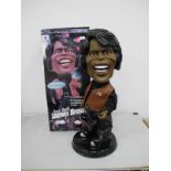 A Battery Operated Dancin Shoutin Animated James Brown 'The Godfather of Soul' Plastic Model Figure,