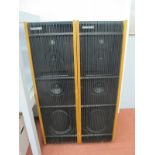 A Pair of Rare Cambridge Audio R50 Teak Cased Speakers, (untested for for parts only),