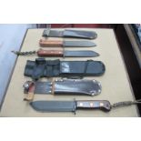 Military Survival Knives (x 2); plus one other similar "Who Dares Wins". (3)
