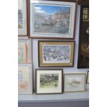 A George Cunningham Signed Limited Edition Print, Ecclesall 469/500. signed bottom right, together