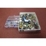 Assorted Costume Dress Rings, including "925", together with tray of assorted costume jewellery (